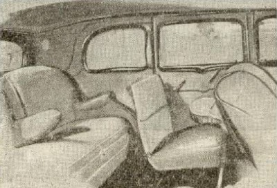 Внутренний вид кузова машины ЗИС-101